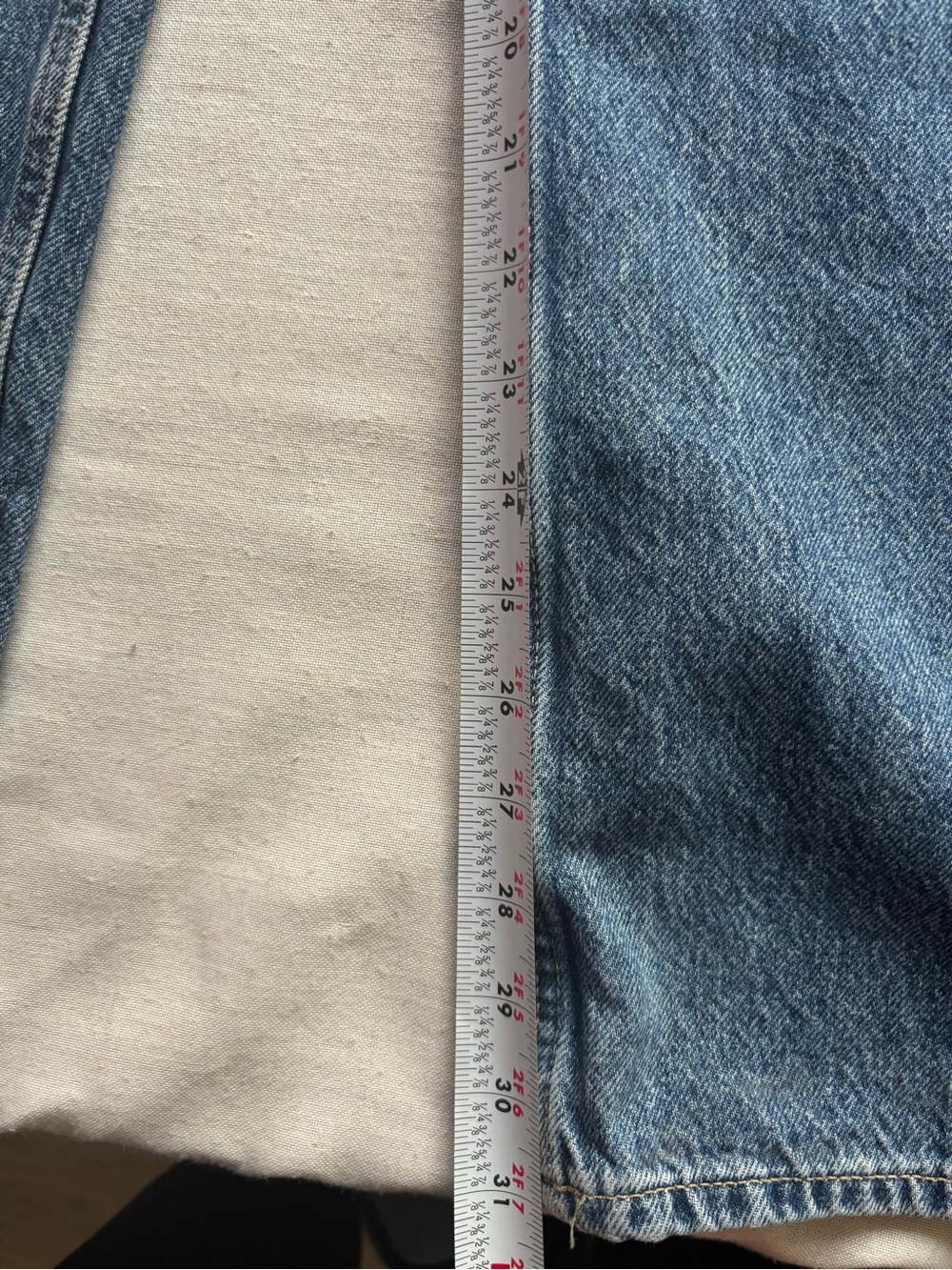 Rag & Bone Saige Low Rise Relaxed Straight Jeans Size 25 Echo Full Length - Picture 13 of 13